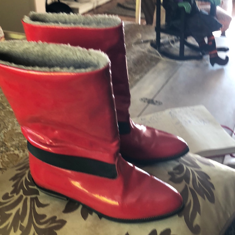 Golo Vintage rain red boots size 8 M run small